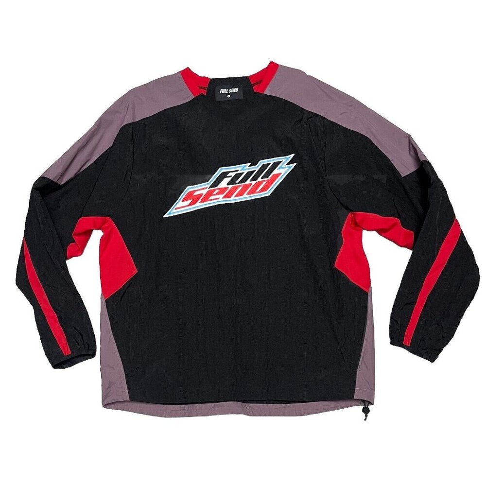 Full Send Windbreaker Colour Block Pullover Nelk Boys Mens Large 99F5